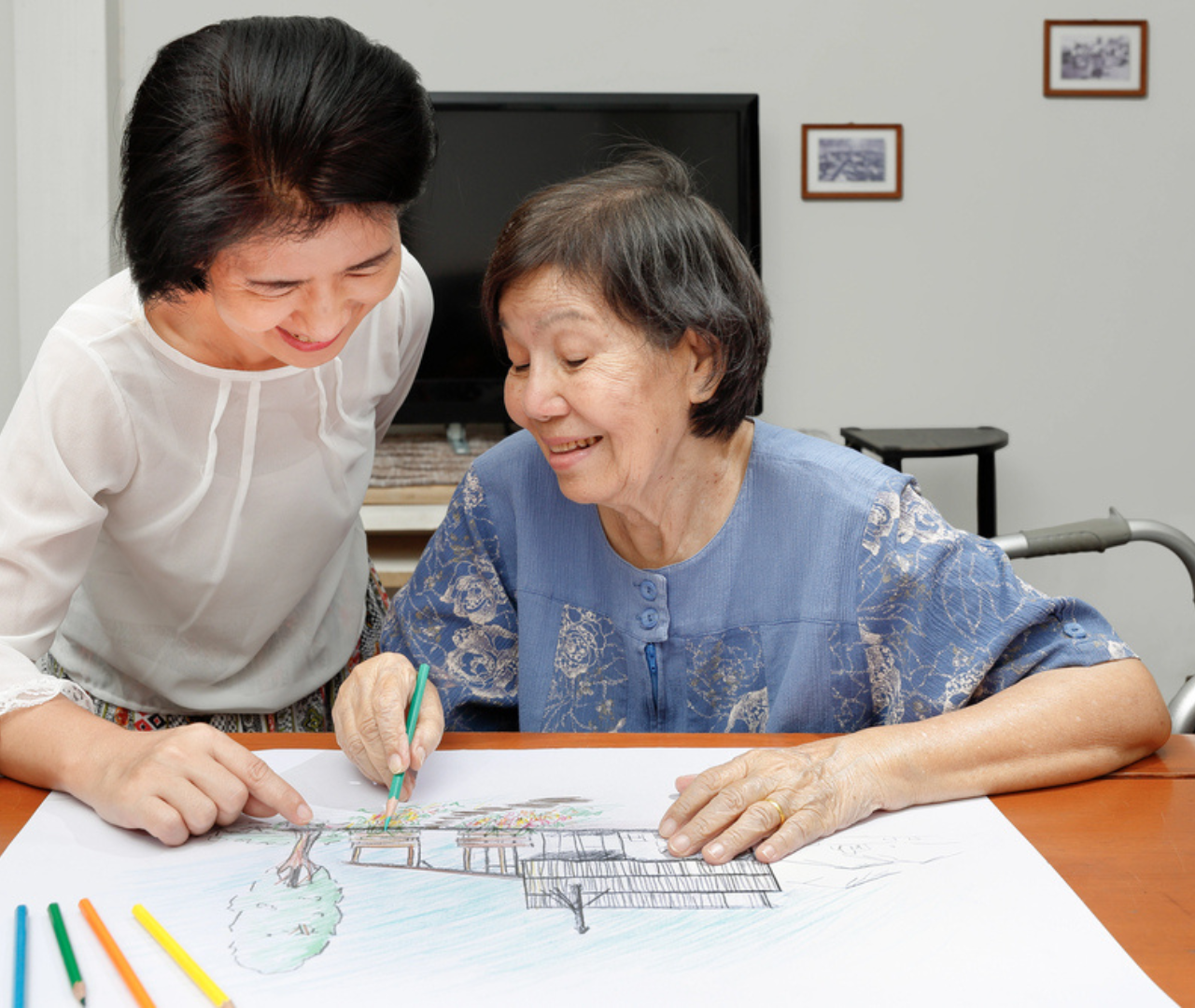 Watercolor Month: Art as Therapy for Seniors in Home Care